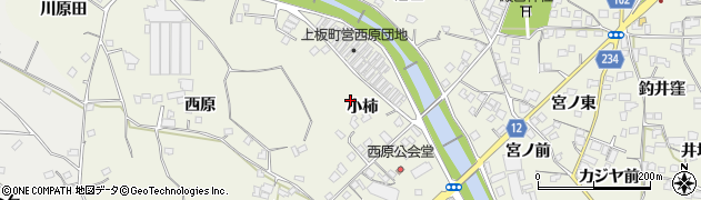 徳島県上板町（板野郡）神宅（小柿）周辺の地図