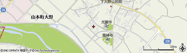香川県三豊市山本町大野2480周辺の地図