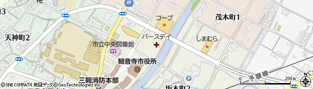 バースデイ観音寺店周辺の地図