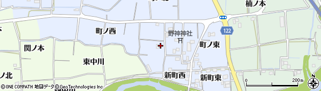 徳島県板野町（板野郡）古城（町ノ西）周辺の地図