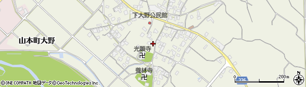 香川県三豊市山本町大野2526周辺の地図