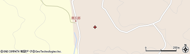 山口県宇部市西吉部（黒五郎）周辺の地図