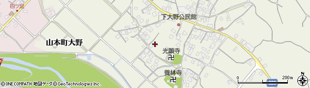 香川県三豊市山本町大野2437周辺の地図