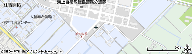海上自衛隊徳島航空基地　経理隊周辺の地図