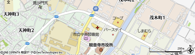 こがね製麺所 観音寺店周辺の地図