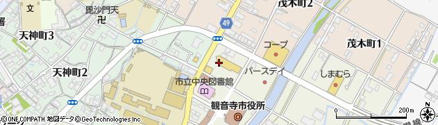 ダイエークリーニングマック観音寺中央店周辺の地図