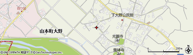 香川県三豊市山本町大野2382周辺の地図