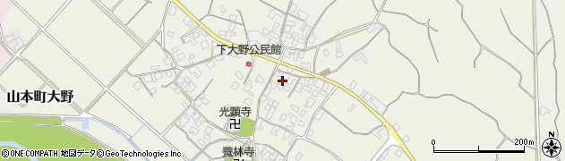 香川県三豊市山本町大野2532周辺の地図