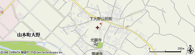 香川県三豊市山本町大野2448周辺の地図