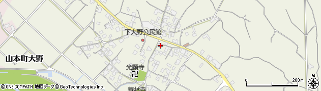 香川県三豊市山本町大野2531-6周辺の地図