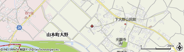 香川県三豊市山本町大野2244周辺の地図
