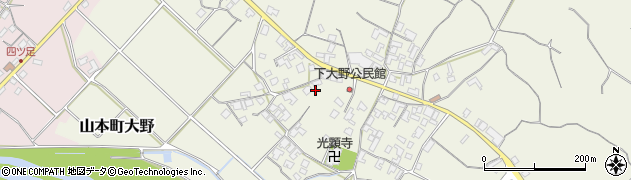 香川県三豊市山本町大野2428周辺の地図