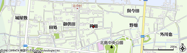徳島県北島町（板野郡）中村（稗畑）周辺の地図