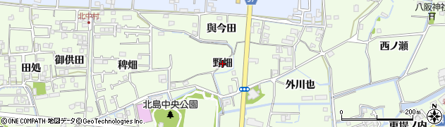 徳島県北島町（板野郡）中村（野畑）周辺の地図