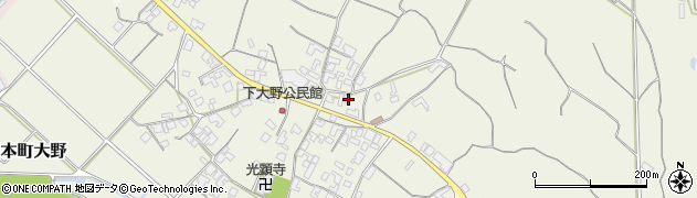 香川県三豊市山本町大野2039周辺の地図