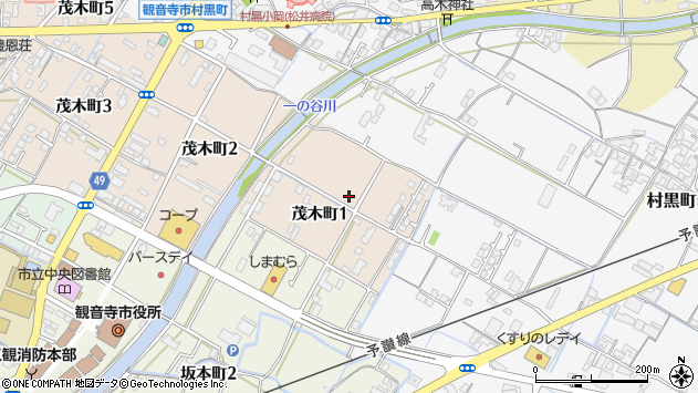 〒768-0069 香川県観音寺市茂木町の地図