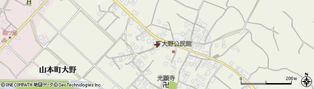 香川県三豊市山本町大野2426-1周辺の地図