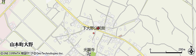 香川県三豊市山本町大野2153周辺の地図