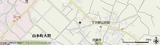 香川県三豊市山本町大野2410周辺の地図