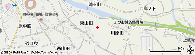 徳島県上板町（板野郡）泉谷（東山田）周辺の地図