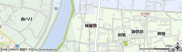 徳島県板野郡北島町中村城屋敷周辺の地図