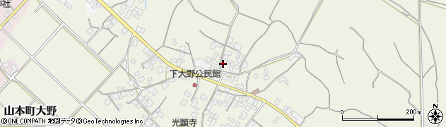 香川県三豊市山本町大野2043周辺の地図