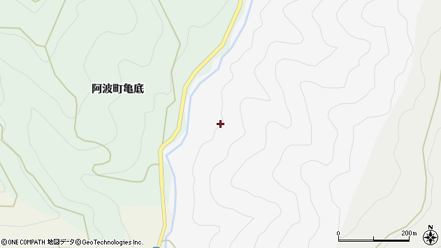 〒771-1704 徳島県阿波市阿波町八丁原の地図