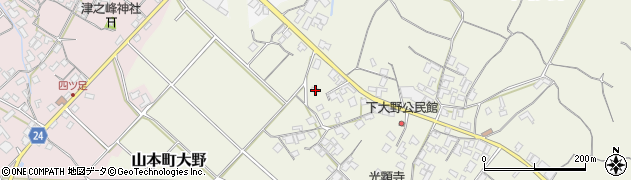 香川県三豊市山本町大野2413周辺の地図