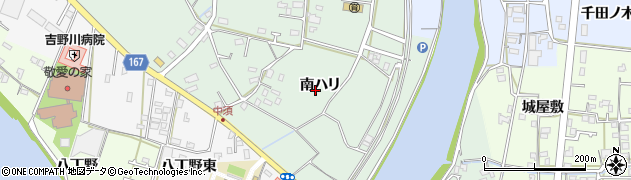 徳島県北島町（板野郡）新喜来（南ハリ）周辺の地図