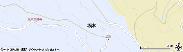 和歌山県紀美野町（海草郡）坂本周辺の地図