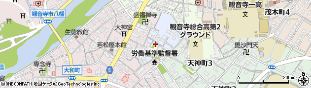 香川県観音寺市幸町周辺の地図