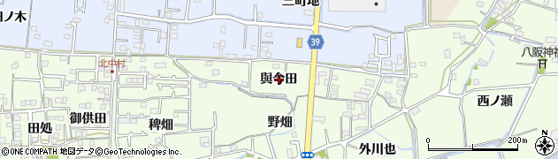 徳島県北島町（板野郡）中村（與今田）周辺の地図