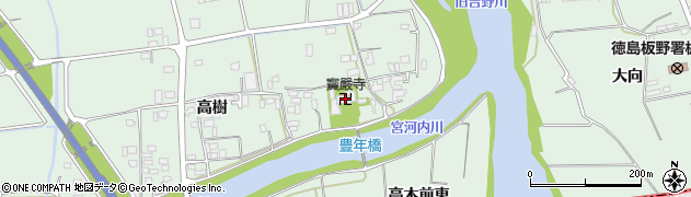 寳嚴寺周辺の地図