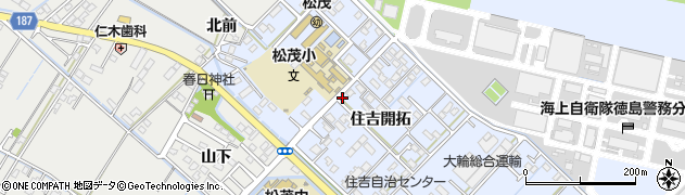 佐野たたみ商会松茂店周辺の地図
