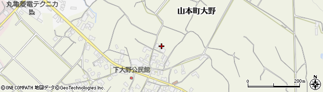 香川県三豊市山本町大野2054周辺の地図