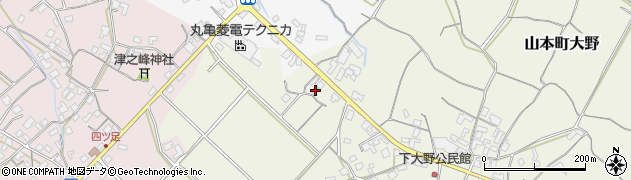 香川県三豊市山本町大野2218周辺の地図