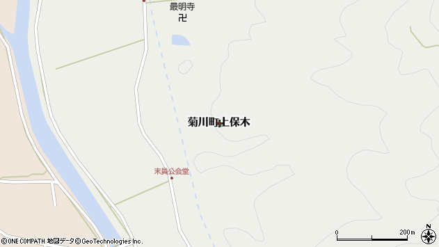 〒750-0307 山口県下関市菊川町上保木の地図