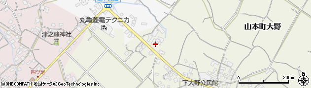 香川県三豊市山本町大野2203周辺の地図