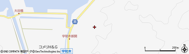 広島県呉市倉橋町宇和木周辺の地図