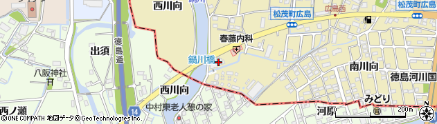 松茂サザン薬局周辺の地図