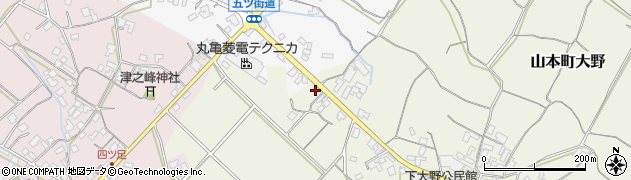 香川県三豊市山本町大野2220周辺の地図
