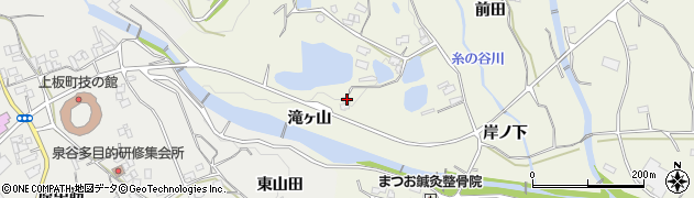 徳島県板野郡上板町神宅滝ヶ山周辺の地図