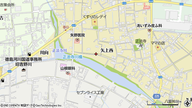 〒771-1251 徳島県板野郡藍住町矢上西の地図