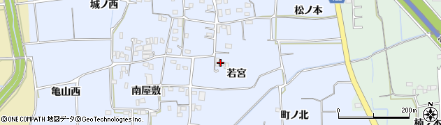 徳島県板野町（板野郡）古城（若宮）周辺の地図