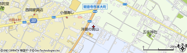 こだわり麺や観音寺店周辺の地図