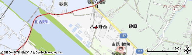 徳島県北島町（板野郡）高房（八丁野西）周辺の地図