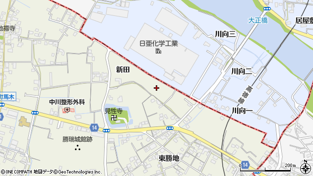 〒771-1270 徳島県板野郡藍住町勝瑞（その他）の地図