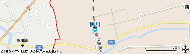 黒川駅周辺の地図