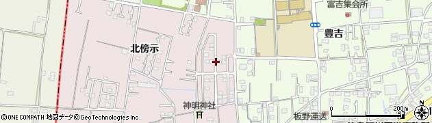 徳島県藍住町（板野郡）東中富（北傍示）周辺の地図