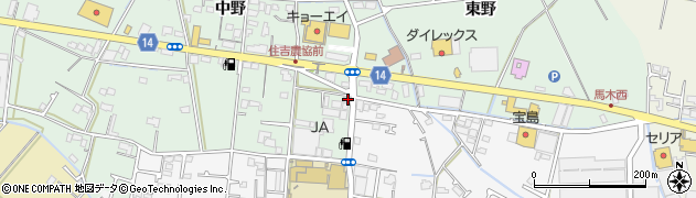 徳島県板野郡藍住町笠木中野166周辺の地図